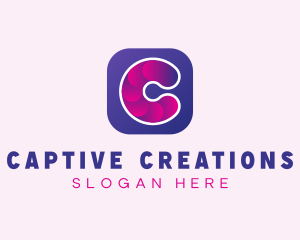 Digital Icon Letter C logo design