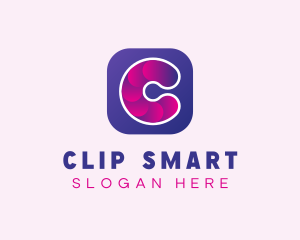 Digital Icon Letter C logo design