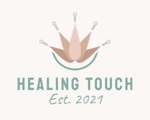 Flower Acupuncture Therapy logo design