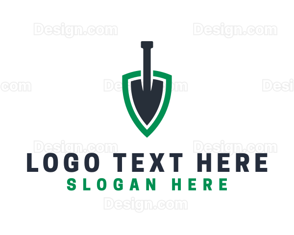 Trowel Tool Shield Logo