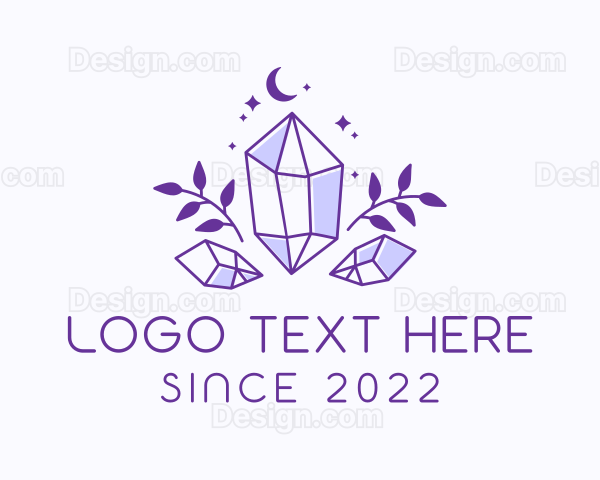 Crystal Gemstone Jewelry Logo