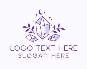 Crystal Gemstone Jewelry Logo