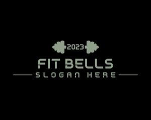 Dumbbell Gym Equipment logo design