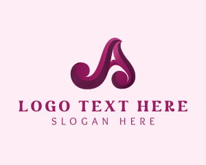 Beauty - Fashion Stylist Letter A logo design