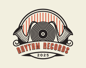 Vinyl Record Saxophone logo