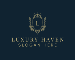 Luxury Academy Crest logo design