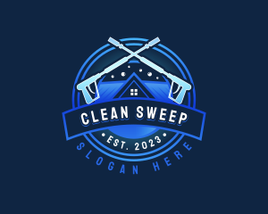 Home Pressure Washer Cleaning logo design