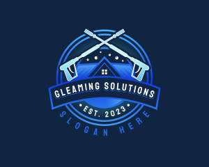 Home Pressure Washer Cleaning logo design