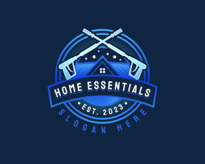 Home Pressure Washer Cleaning logo design