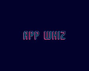 Neon Glitch App logo design