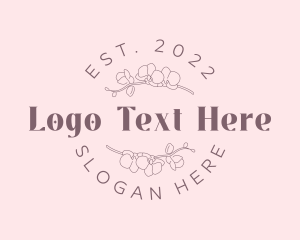 Organic Flower Wordmark logo