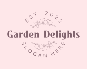 Organic Flower Wordmark logo design