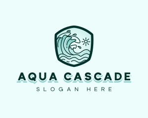 Ocean Tidal Wave logo design