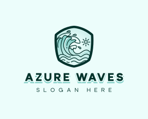 Ocean Tidal Wave logo design