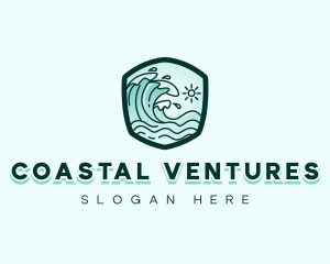 Ocean Tidal Wave logo design