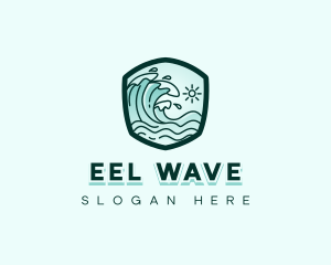 Ocean Tidal Wave logo design