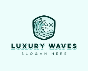 Ocean Tidal Wave logo design