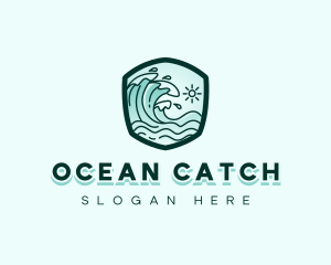 Ocean Tidal Wave logo design