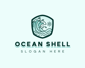 Ocean Tidal Wave logo design