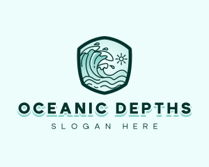 Ocean Tidal Wave logo design