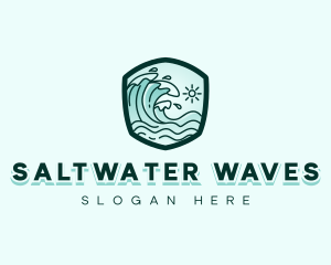 Ocean Tidal Wave logo design