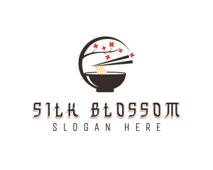 Ramen Cherry Blossom logo design