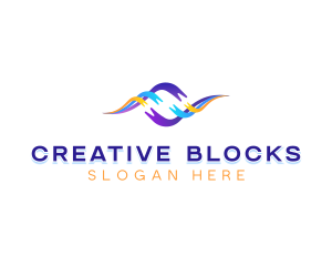 Creative Startup Wave logo design