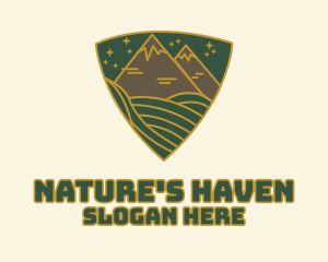 Triangle Meadow Badge logo design