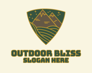 Triangle Meadow Badge logo design