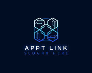 Tech Link Cube logo design