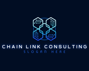 Tech Link Cube logo design