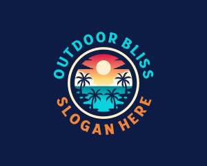 Summer Beach Vacation logo design