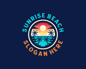 Summer Beach Vacation logo design