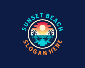 Summer Beach Vacation logo design