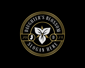 New Jersey Trillium Flower logo design