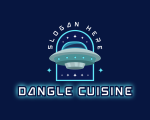 UFO Alien Spaceship Logo