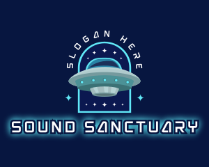 UFO Alien Spaceship Logo