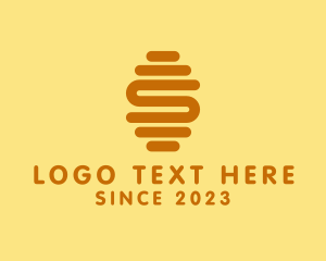 Gold Letter S Hive  logo