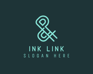 Modern Business Ampersand logo design