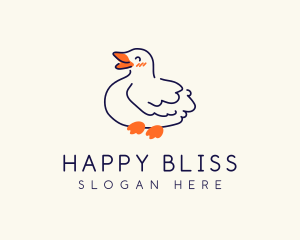 Happy Duck Foal logo design