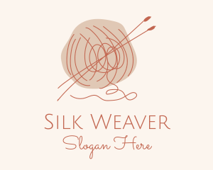 Knitting Wool Needle logo design