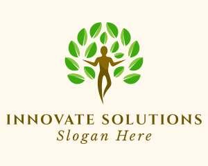 Human Wellness Therapist Logo