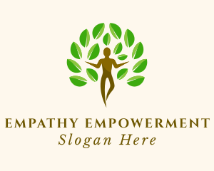 Human Wellness Therapist logo design