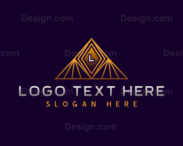 Luxury Company Pyramid Logo