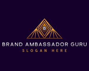 Luxury Company Pyramid logo design