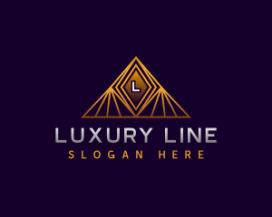 Luxury Company Pyramid logo design