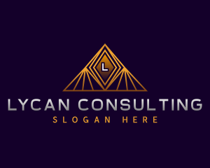 Luxury Company Pyramid logo design