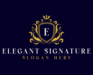 Elegant Royal Crest logo design