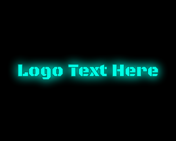 Neon logo example 2