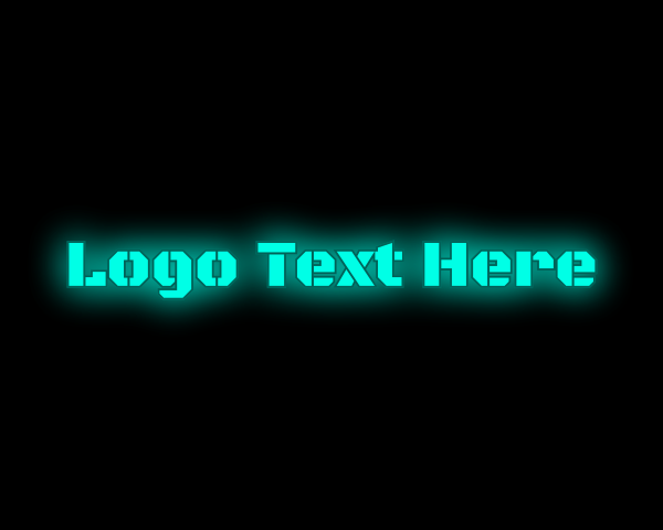 Neon logo example 3